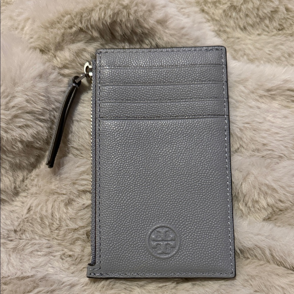Tory Burch Gray Leather Wallet
